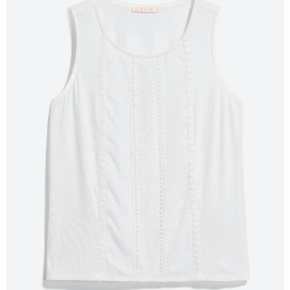 White Sleeveless Women's Top